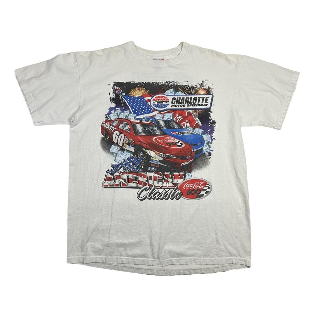 Coke coca cola tee shirt nascar racing tee charlotte motor speedway 2013 mens XL
